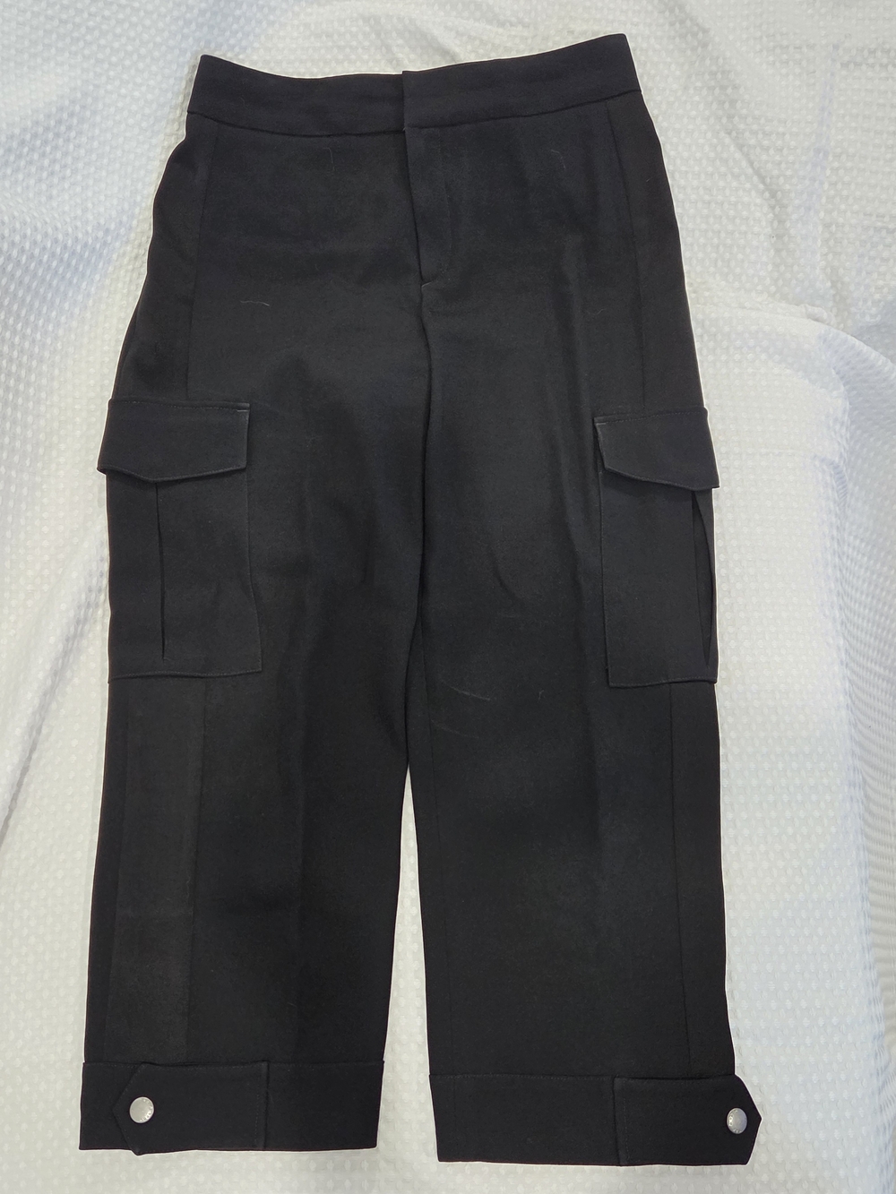 Rag & Bone Black Cropped Cargo Pants